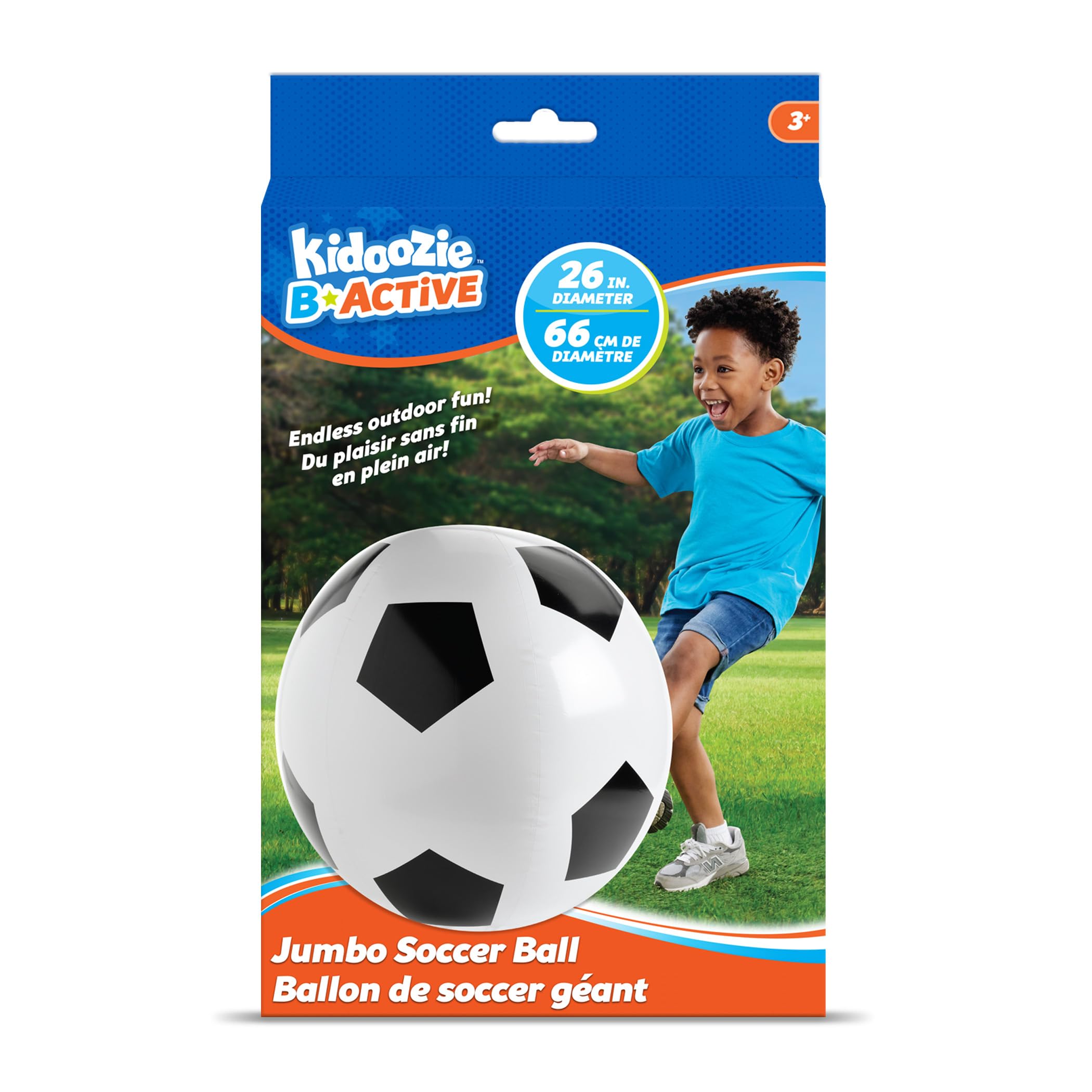 Kidoozie Jumbo Soccer Ball - Kick Up Giant Fun with Active Play - Perfect for Little Athletes Ages 3+