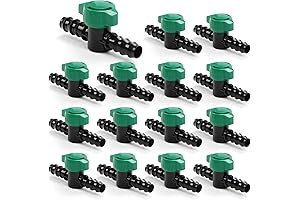 Drip Line Irrigation 1/2 Inch Shut Off Valve 15-Pack