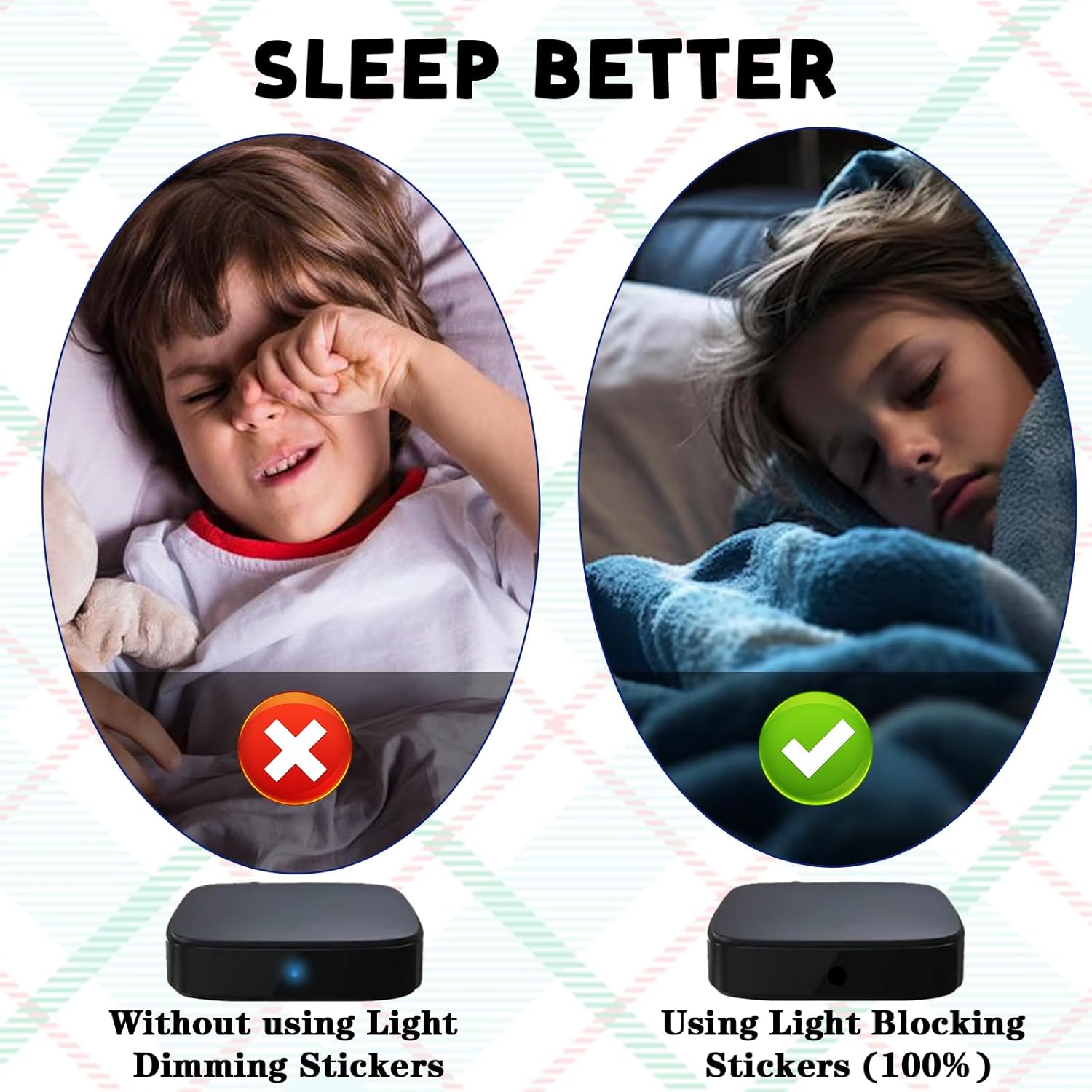 LED Light Blocking Stickers Electronics Lights Covers White and Black Blackout Stickers Light Blackout Sticker Cover for LED Filters Sheets for Routers Electrical Appliances TV Clocks 4Pcs