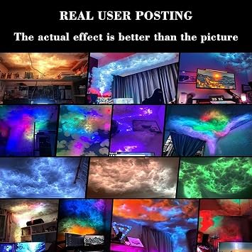 LED Cloud Light, 3D Cloud Night Light, Fluffy Ceiling Cloud Lights, RGB Cloud Wall Light with App Control/Music Sync Voice Control/Remote Control, for Gaming Room Club Bar Bedroom,82ft/25m