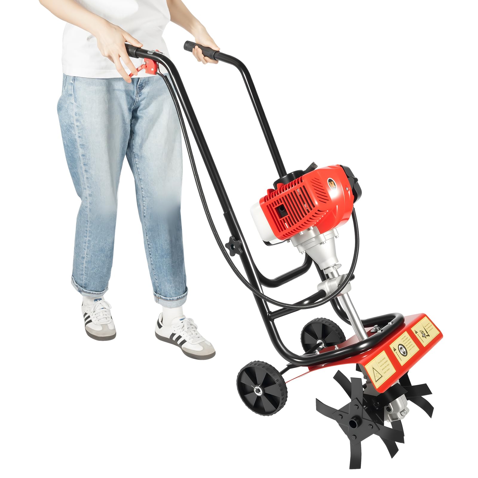 gasoline backpack mini power tiller Gas Tillers, 52CC 2-Stroke Powered Garden Farmyard Cultivator, 1.9KW Gasoline Tiller with Hand-Pull Recoil, Single Cylinder Gasoline Engine Tilling Rototiller for Planting : Patio, Lawn & 2T (12 inches) Weeding Size:10FT. Bownet Commando Bat Pack cash