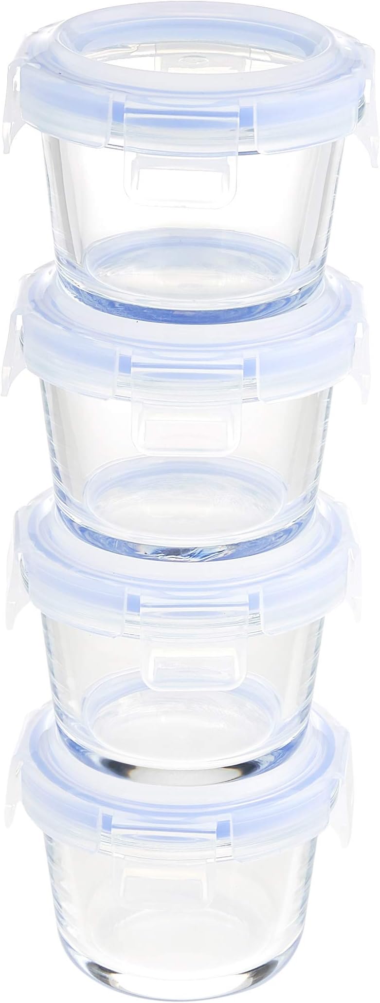 Luminarc 0.5 Litre Jam Jars Plus Lid with Red Top, Pack of 6 Amazon