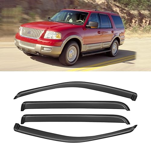 Protección contra lluvia para ventanas para Ford Explorer/Mercury Mountaineer 2002-2010, protector de visera de ventana, deflector de viento,