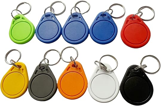 10 PCS Classic 1K M1 IC Card, ISO14443A 13.56MHz Contactless RFID Smart Card, Mix Colors Electronic Intelligent Lock Card for Access Control Security System