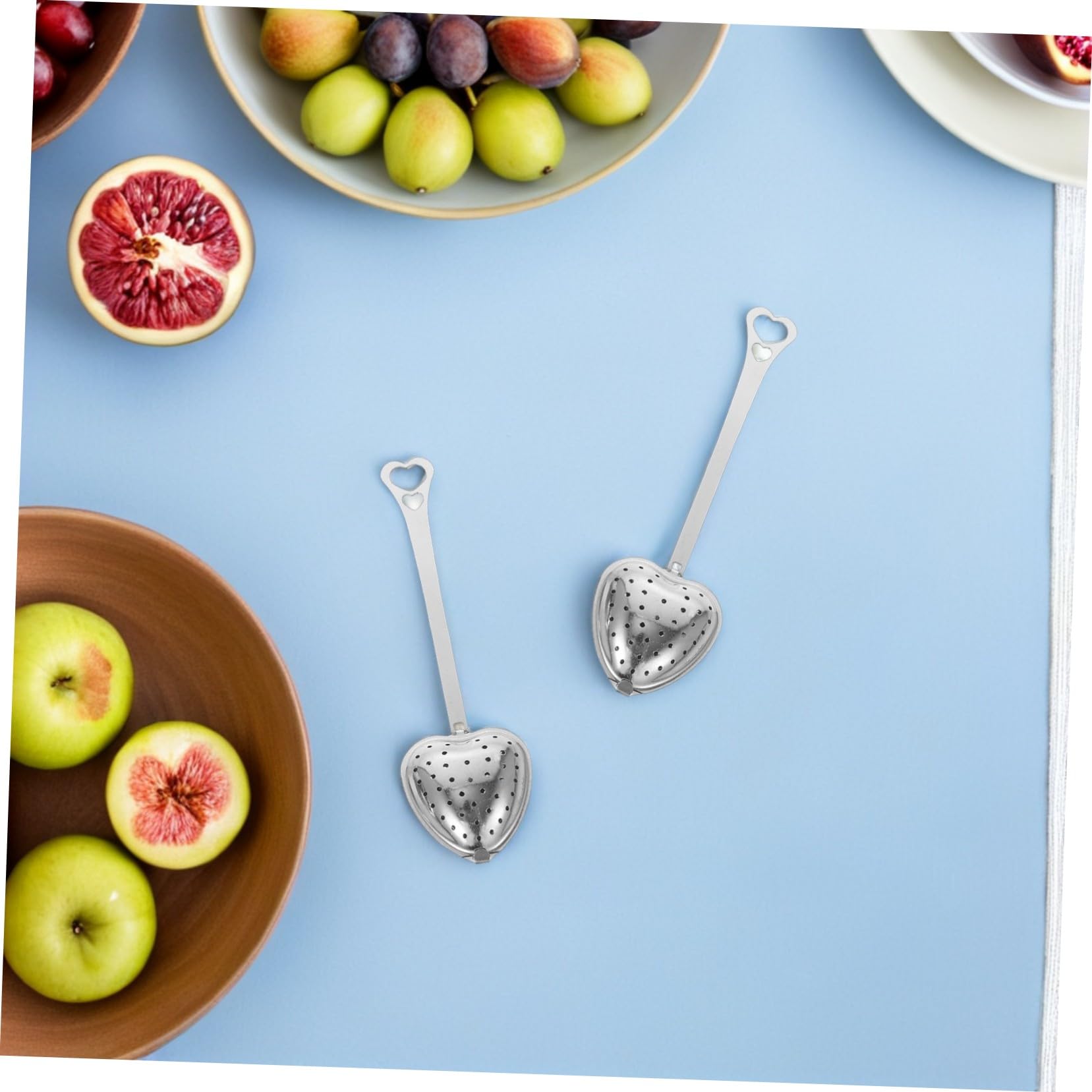 ABOOFAN 40 Stck. Edelstahl -Teefilter Mesh-Teesieb Tee -Infuser Tee ball feinmaschiges Sieb feines Rostfreier Stahl Silber
