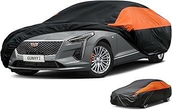 Cadillac Car Cover Custom Fit Cadillac CTS (2003-2014) Waterproof All Weather for Automobiles, Lightweight Full Exterior Cover Outdoor Sun UV Rain Dust Snow Wind Protection.