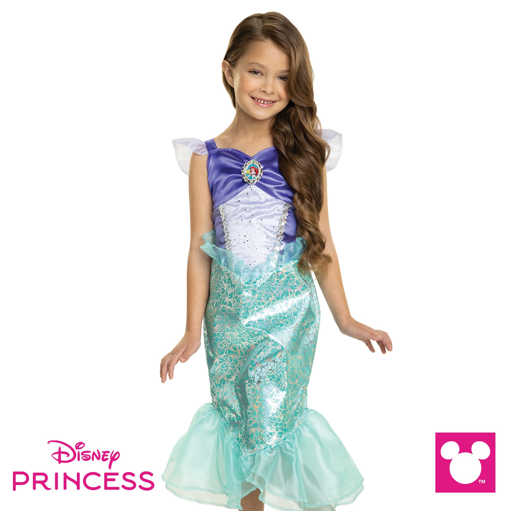 open lace back dress A Leading Role x Disney Princess Ariel Premium Washable Dress Up main image 1