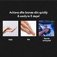 Vista 5 de Millenium Tanning, Loción bronceadora para cama solar, New Solid Black, 100 x, 13.5 onzas