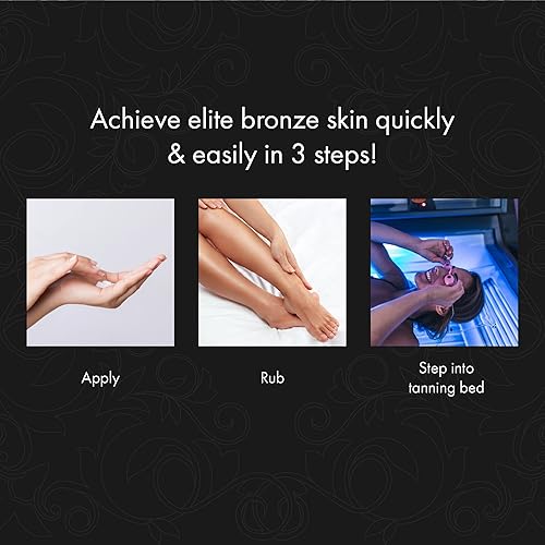 Miniatura 5 de Millenium Tanning, Loción bronceadora para cama solar, New Solid Black, 100 x, 13.5 onzas