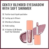 Vista 3 de Oulac Sombra de ojos líquida con purpurina - Acabado metálico y brillante, cobertura antiadherente de una sola pasada, secado rápido y resistente a