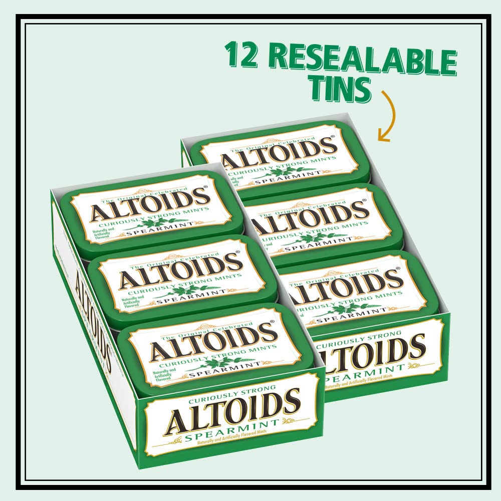 Altoids Spearmint Mints, 1.76 ounce (12 Packs)