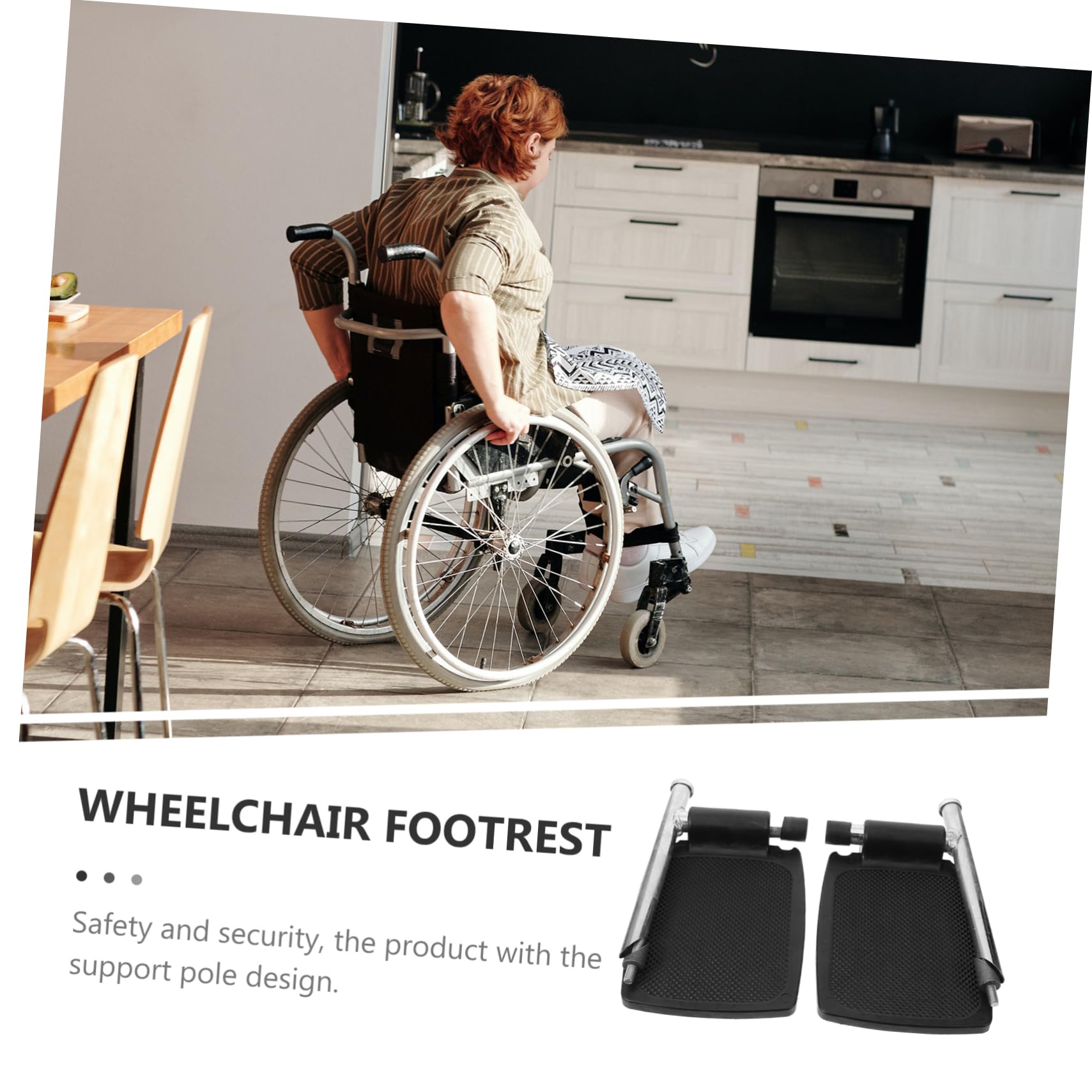 Beavorty Reposapiés General Para Silla De Ruedas Repuesto Para Pedal De Silla De Ruedas De Apoyo Para Piernas De Escenario Hospitalario