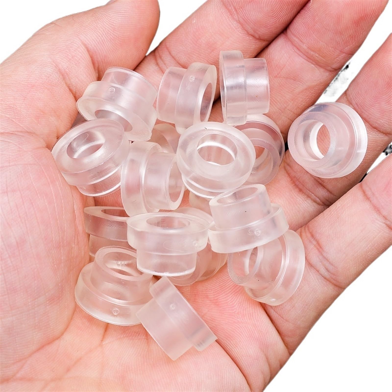 Juntas de sellado a prueba de fugas for grifo, arandela transparente de plástico, válvula triangular, hebillas de tapón de tubo roscado, anillo for evitar goteo(20PCS)