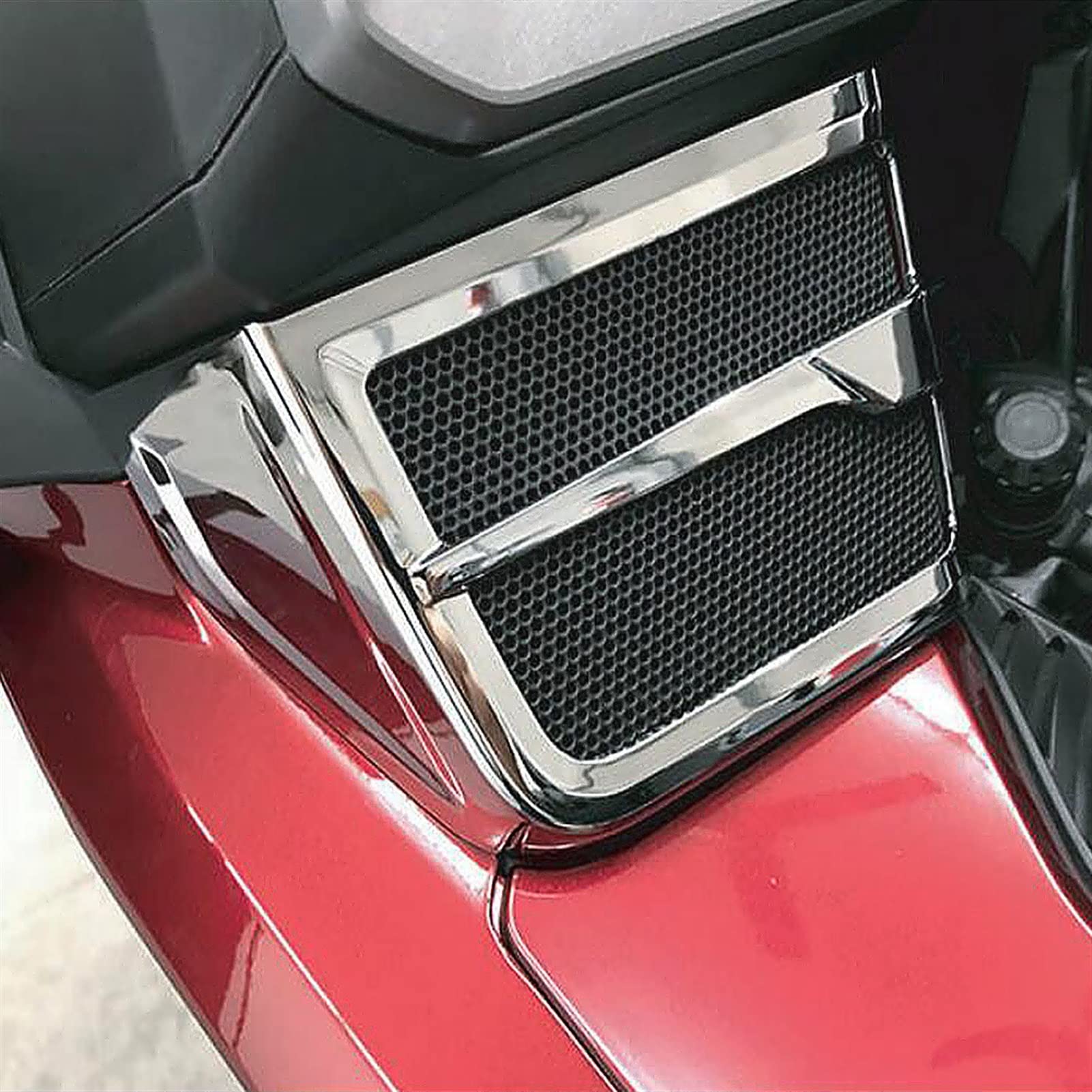 Moto Décoration pour H&Onda Goldwing 1800 F6B GL1800 2018 2019 2020 Chrome Haut-Parleur Grille Moto Accessoires