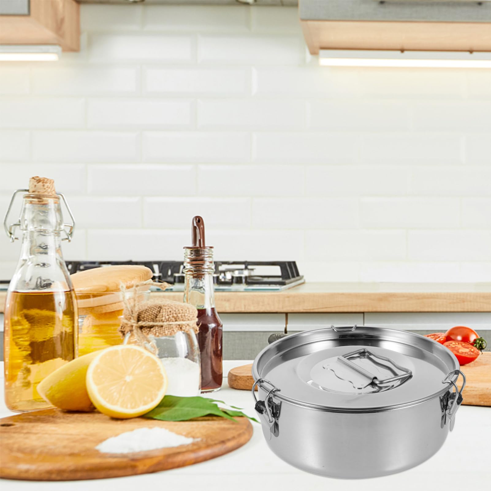 Moule à Flan en Acier Inoxydable Argenté, Accessoire de Cuisson
