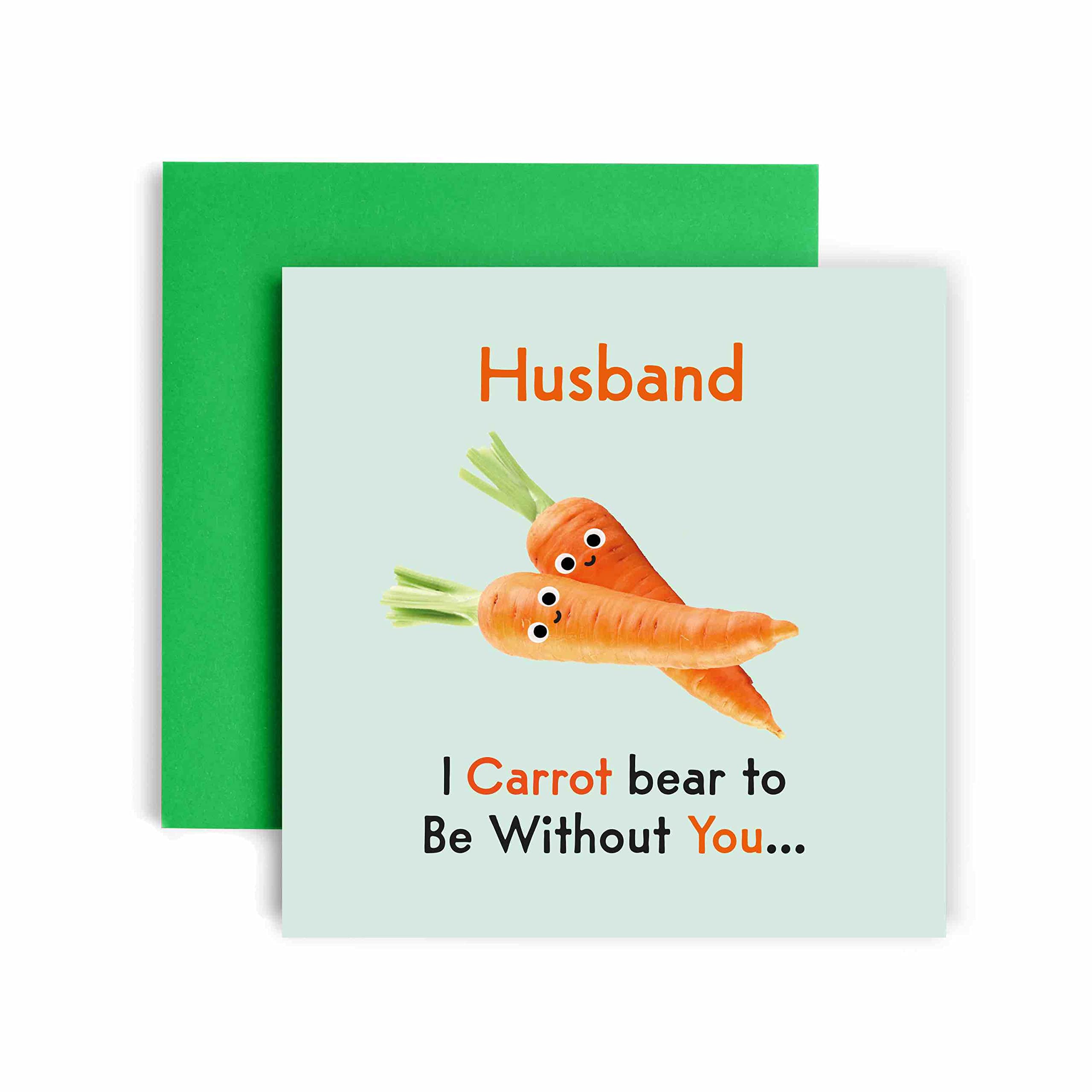 Huxters Lustige Jahrestagskarte Für Ehemann – 'I Love You But Spoon' Design, 14,8 Cm