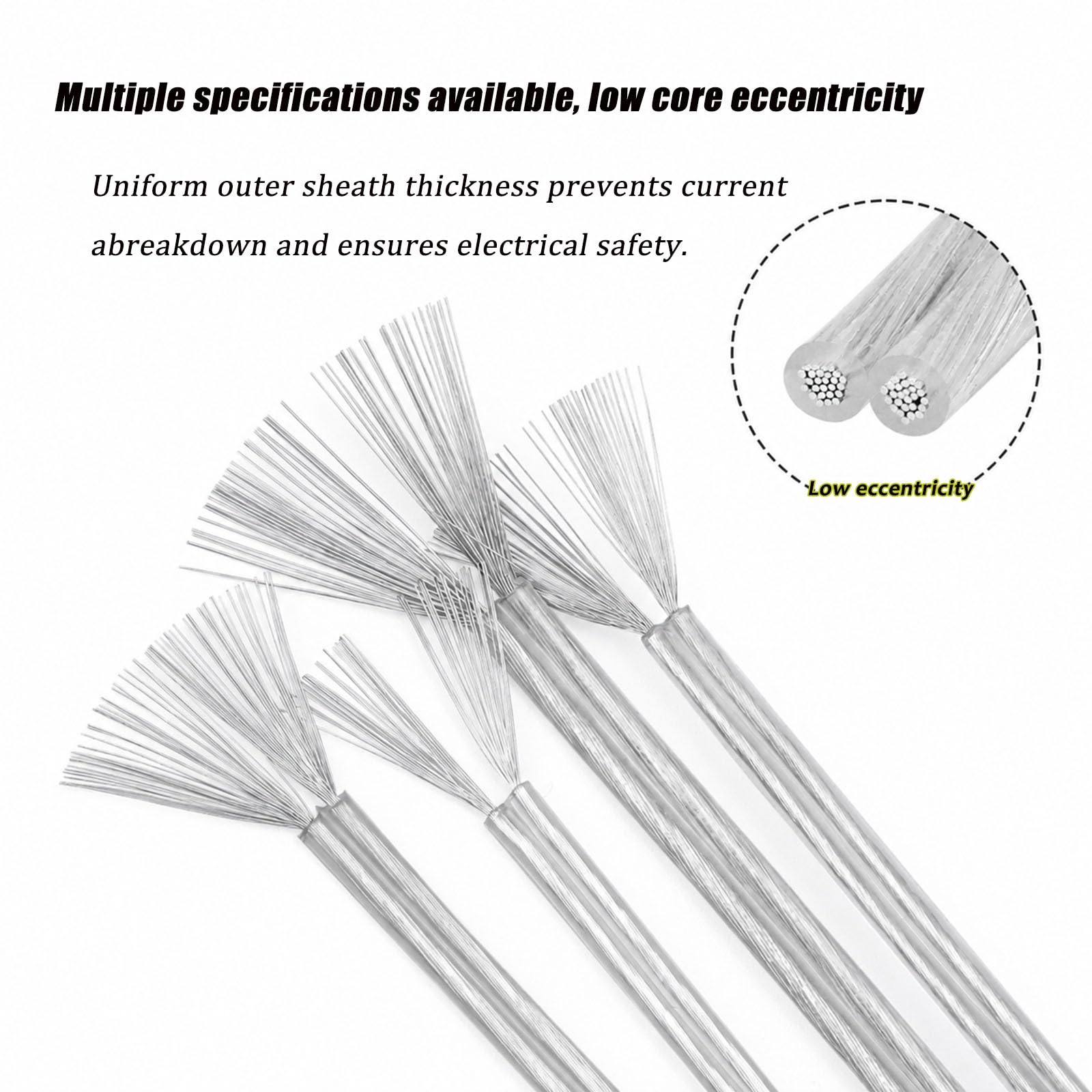 Cable Para Altavoces 20/18/16/14 AWG Transparente 2 Conductores Cobre