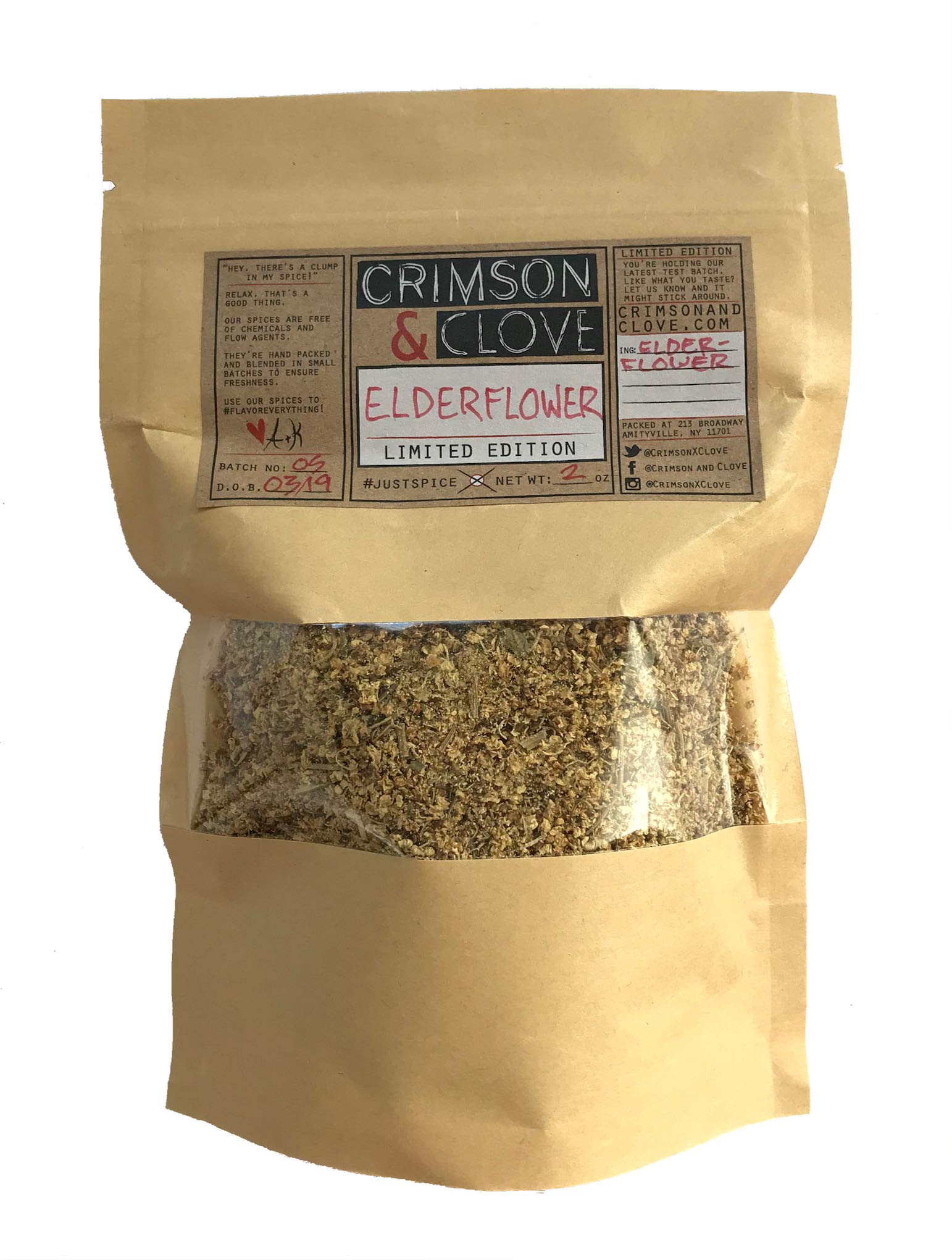 Dried Elderflower by Crimson and Clove (2.0 oz.)