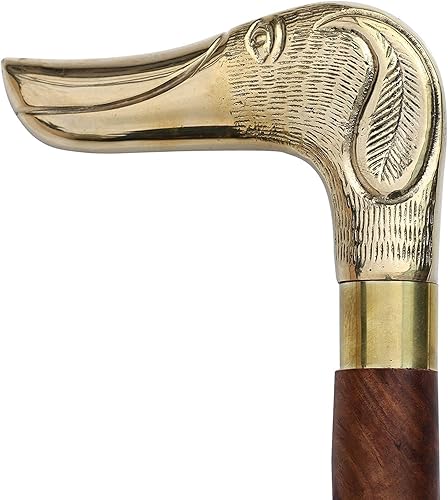 Bastón de cabeza de perro de 36" - Bastones de madera de estilo clásico y bastones para caminar para hombres y mujeres - Sale an