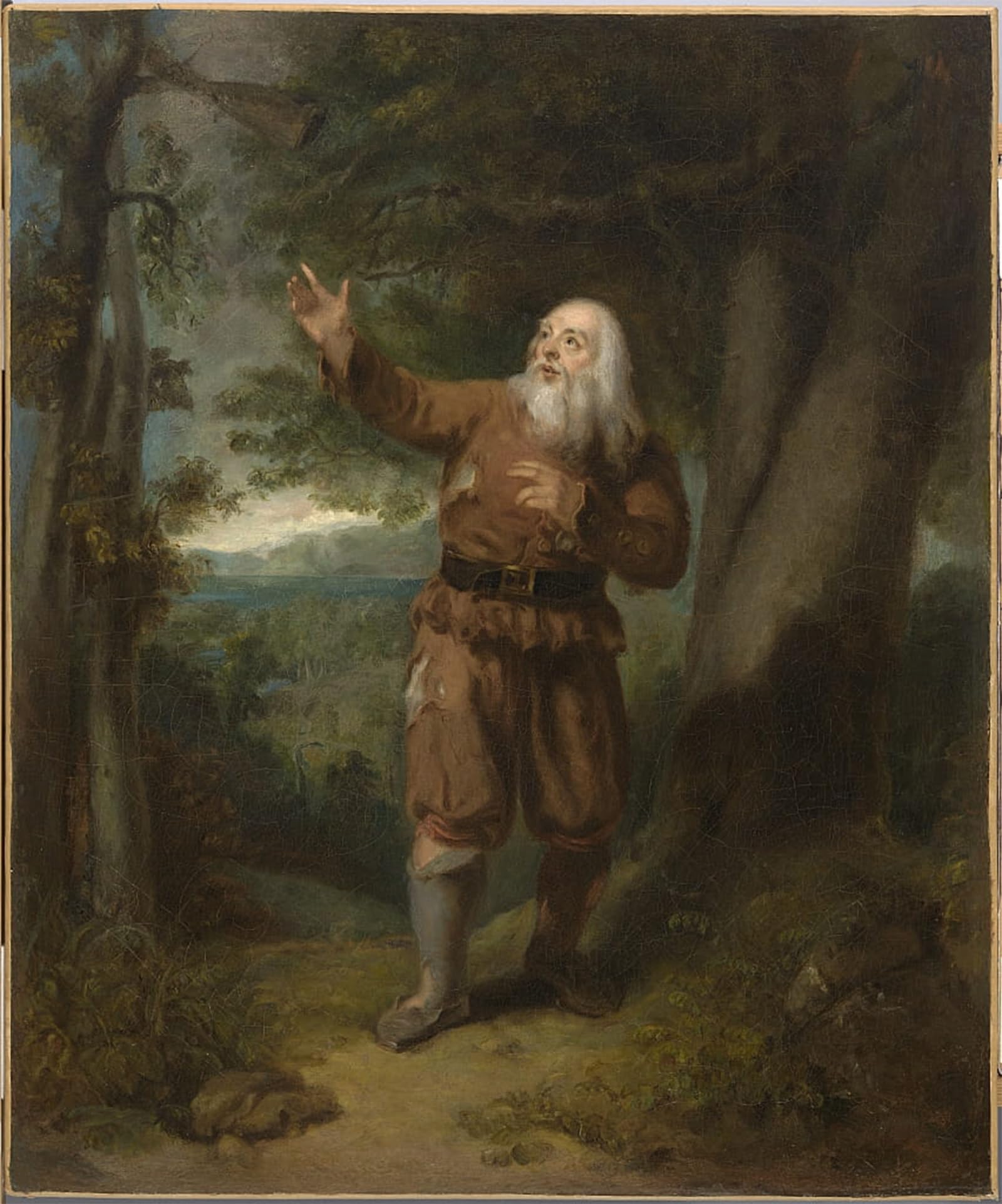 SERENDIPITP Retro Picture Poster Wall Art Pictures Painting Mr in the Character of Rip Van Winkle by Henry Inman Wall Art Canvas Print for Wall Decor 60x90cm