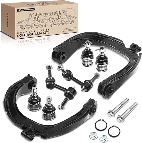 A-Premium Juego de 8 piezas de suspensión delantera, brazo de control superior, articulación de bola inferior superior, compatible con Chevrolet