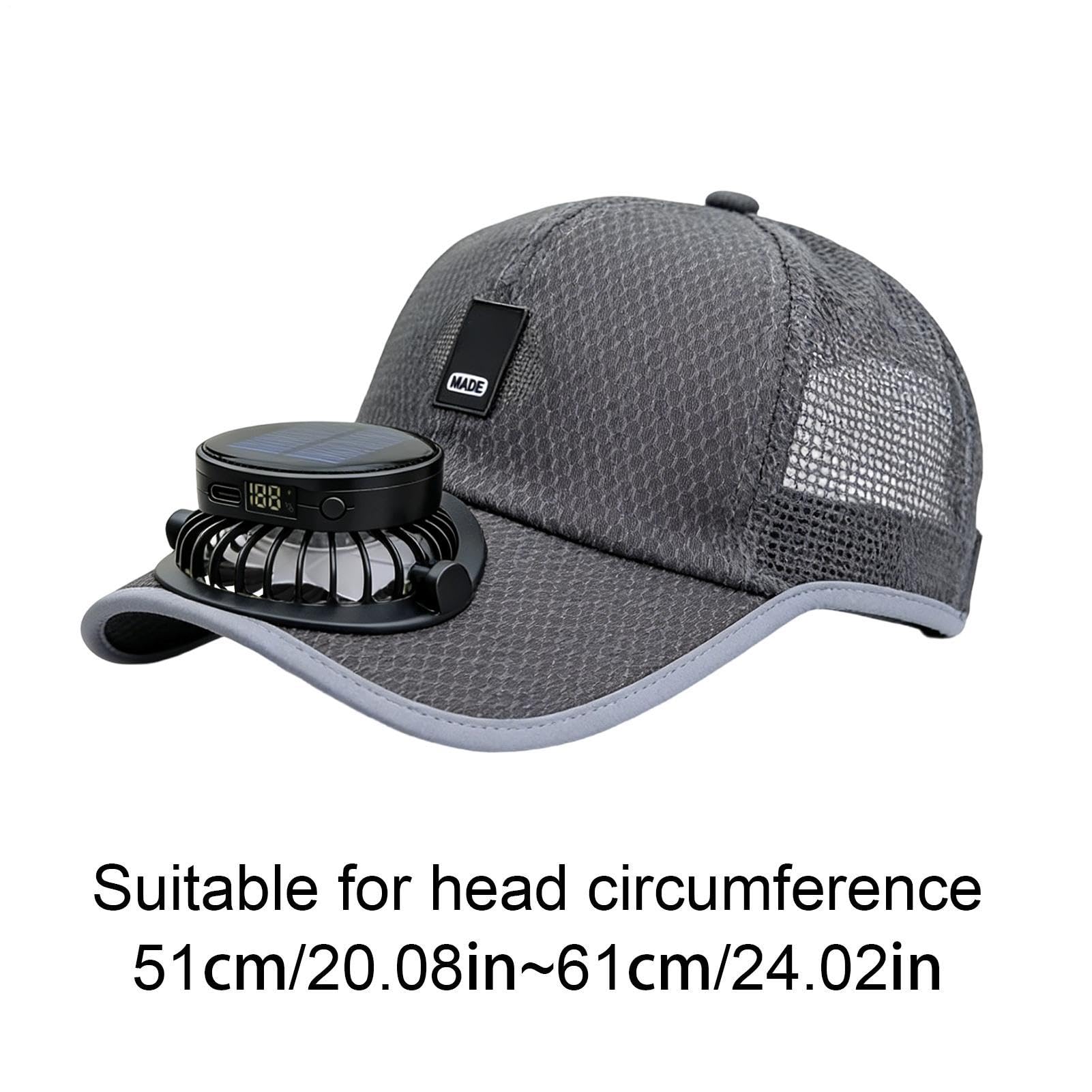 Gorra con Ventilador | Carga por USB, Protección Solar de ala Ancha - Gorra Solar con Ventilador de ala Ancha,para Actividades al Aire Libre, Playa, Campamento, Senderismo, Jardinería, Trabajo — view 6