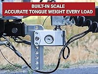 Vista 2 de Weigh Safe Soporte de Bola de Enganche de Remolque Ajustable - Enganche de Descenso de 6" para Receptor de 2" con Juego de Cerraduras de 2 Piezas