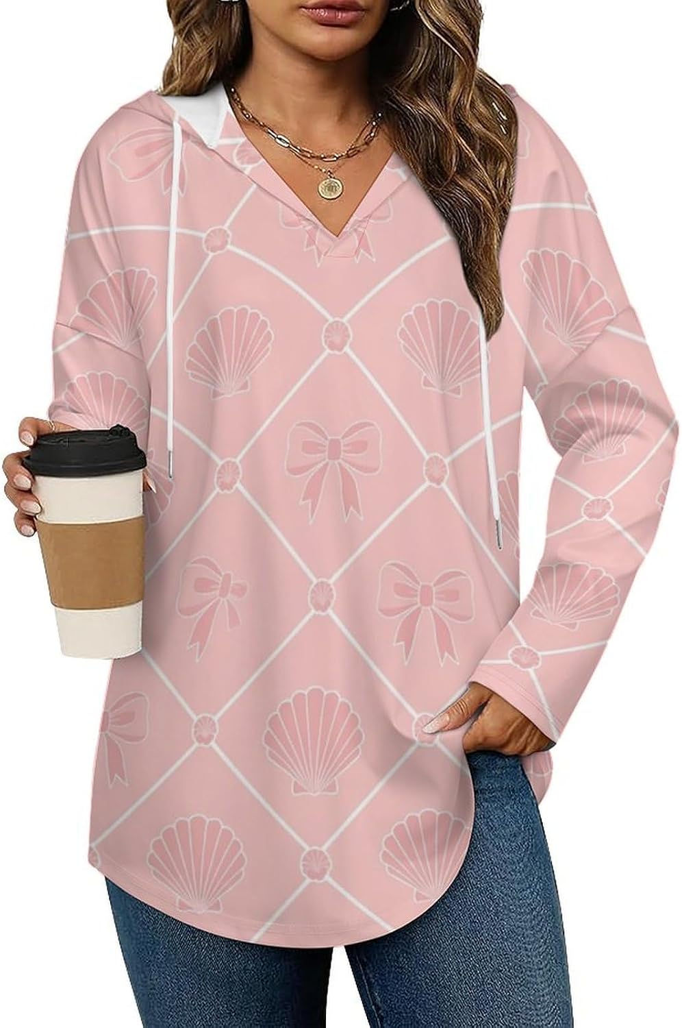 Women Fashion Tops Hoodies for Women Pullover Sweatshirts Casual Long SLeeve Shirts Loose Lightweight Workout