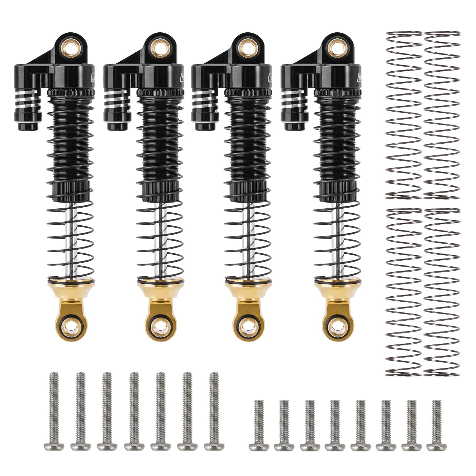 Amazon.com: INJORA Brass & Aluminium 59mm Shocks- Long Threaded