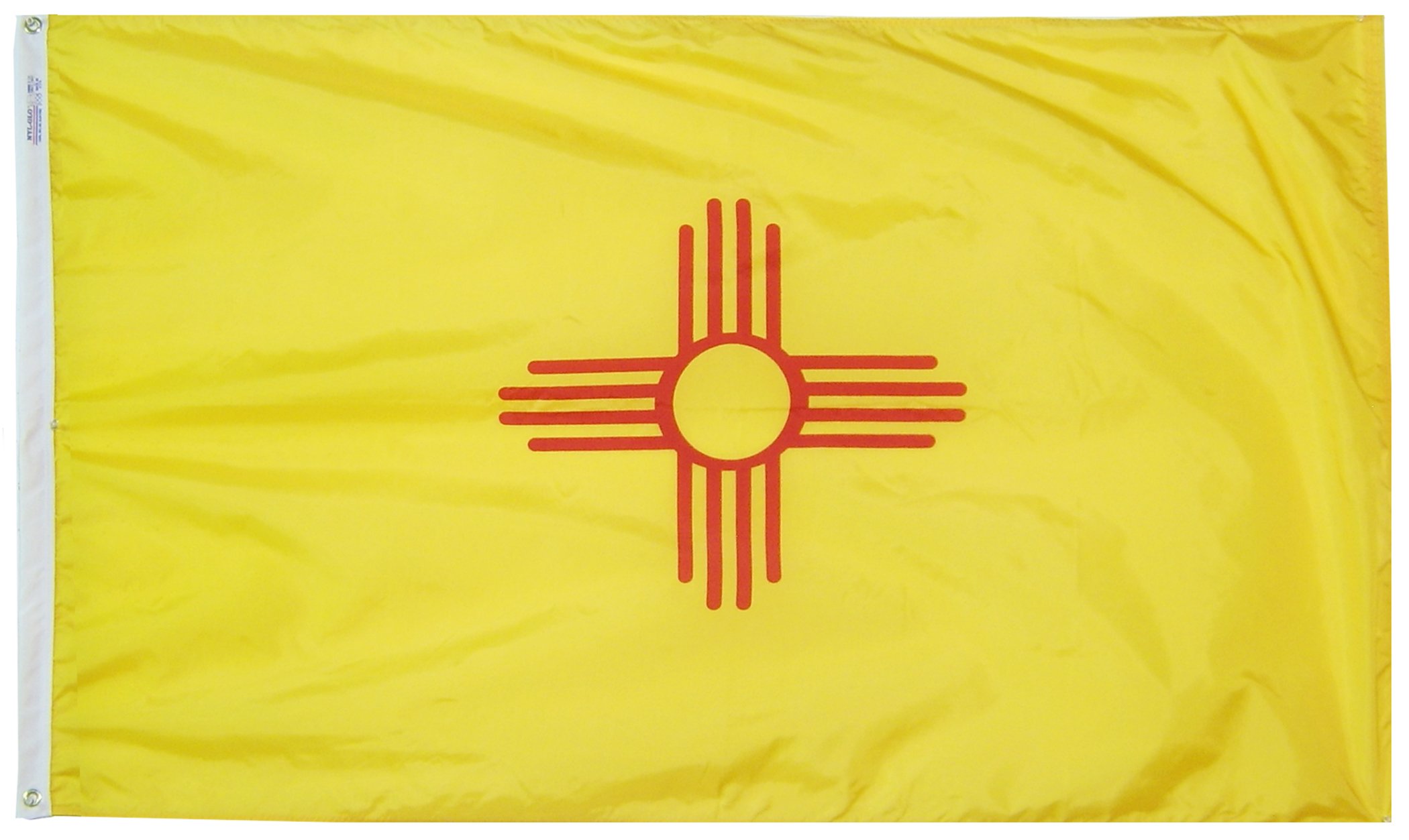 New Mexico State Flag 3x5 Feet - 100% Nylon, Made In USA By Annin Flagmakers - View #4