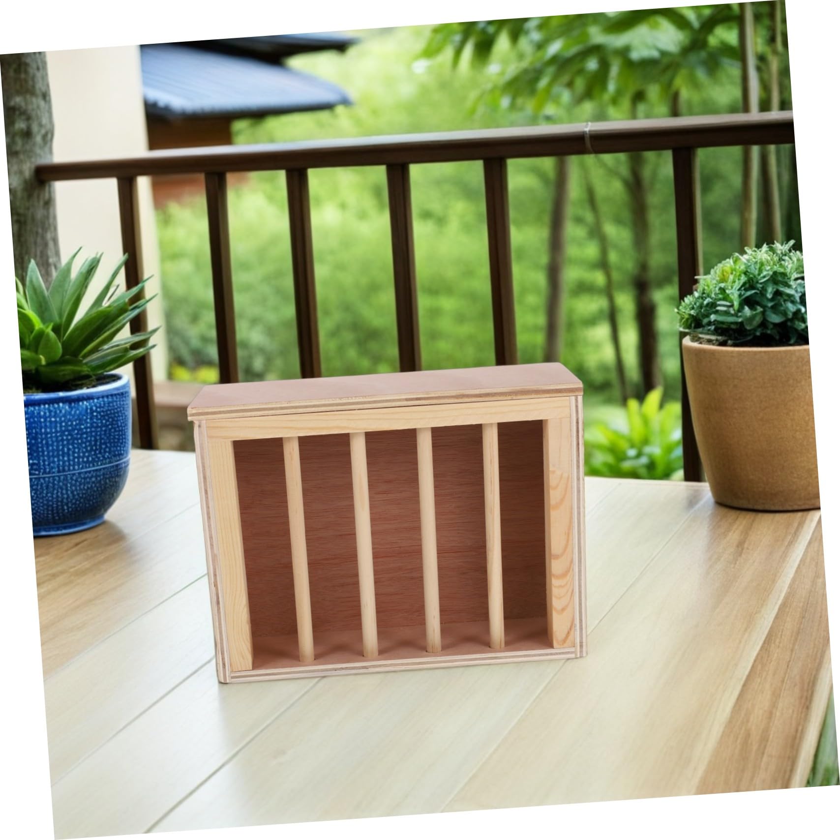 Wandmontierter Heuraufe für Kleintiere mit Offenem Design