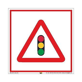 Mr. Safe - Road Sign F PVC Sticker 8 inch X 8 inch