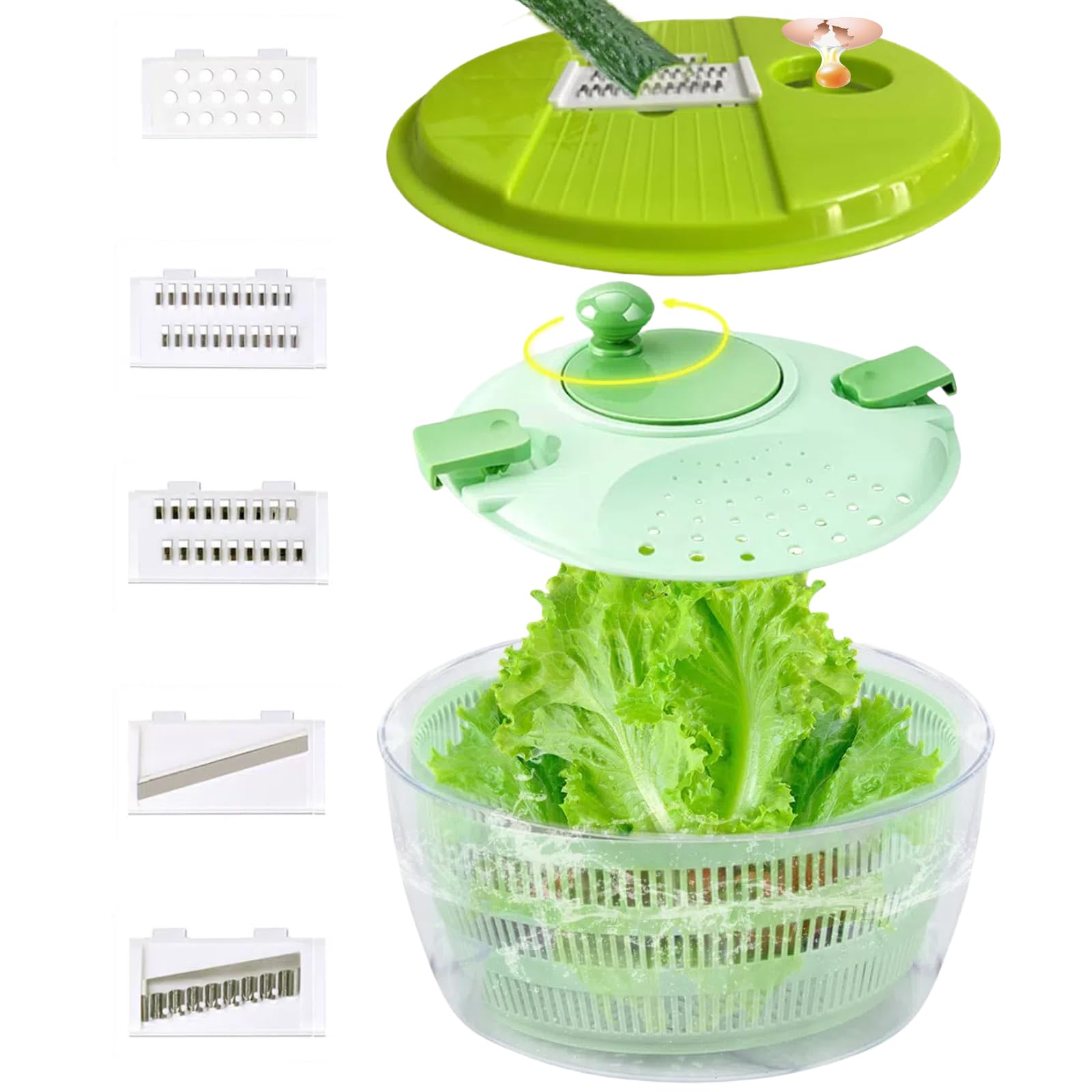 Amazon | 5 in 1 多機能サラダブレンダー 4L 大容量 - 野菜