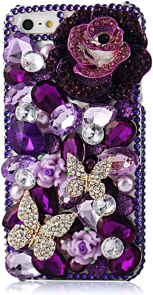 [Bling case] for iPhone 6 Plus, for iPhone 6 Plus/iPhone 6s Plus 5.5 Inch 3D Handmade Fashion Crystal Rhinestone Bling Case Cover Hard Case Clear(100% Handcrafted)