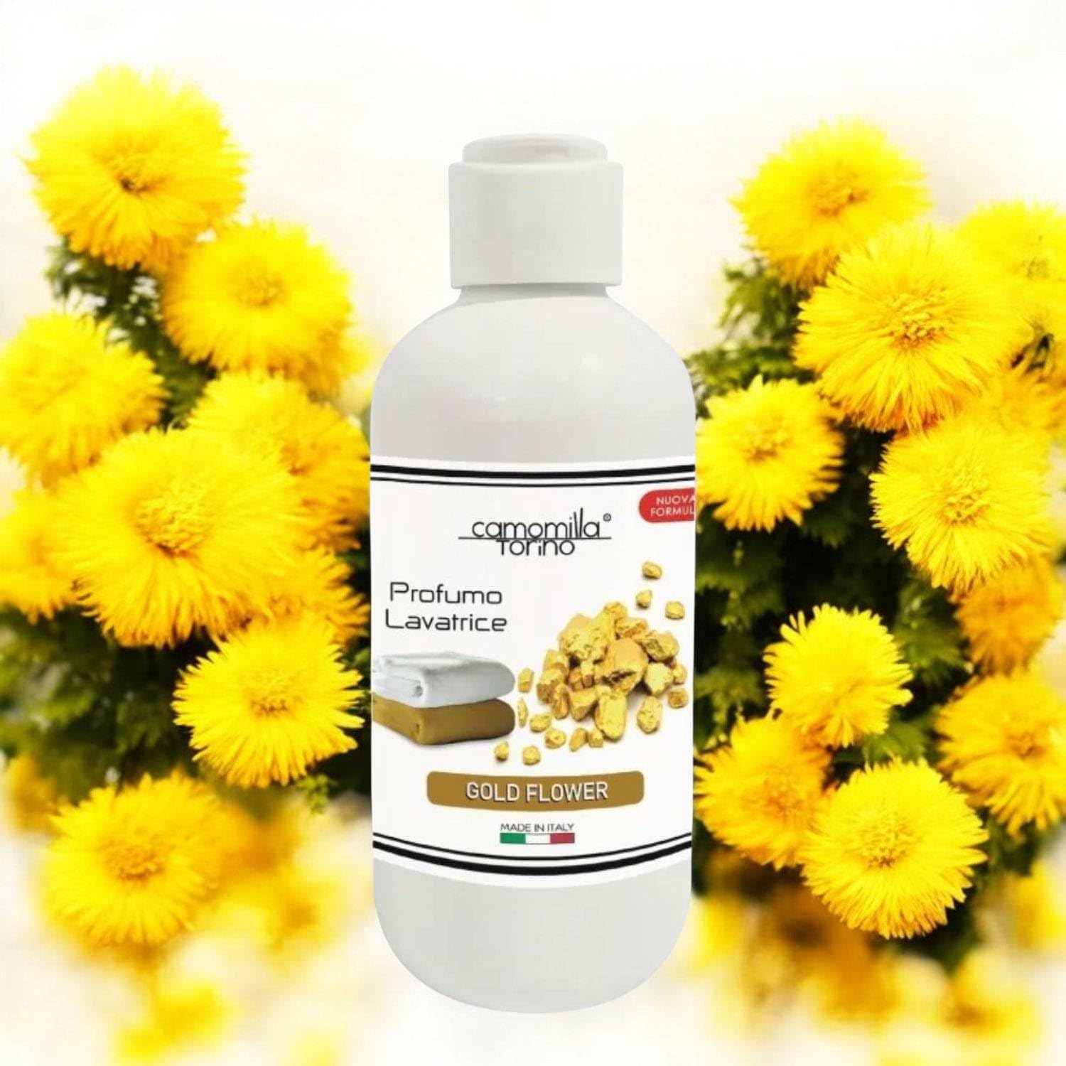 Camomilla Torino Profumo Concentrato Per Lavatrice Varie Fragranze 250 Ml (6 Unità, Gold Flower)