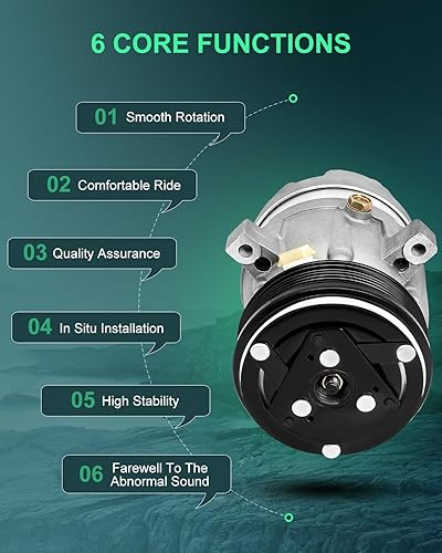 Miniatura 5 de SCITOO Compresor de CA 1995-2002 apto para P-ontiac Firebird Ch-evy Camaro CO 20454C