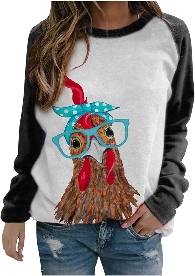 Chicken print blouse Clearance