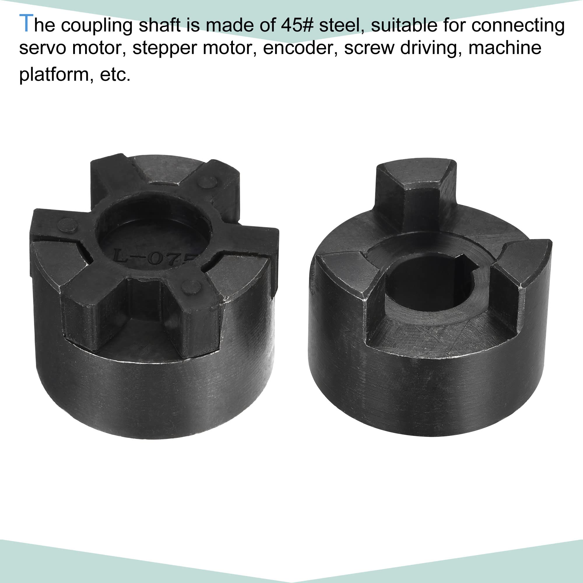 sourcing map Flexible Coupleur Arbre 15mm à 15mm 52mm x 44,5mm Accouplement Moteur Joint