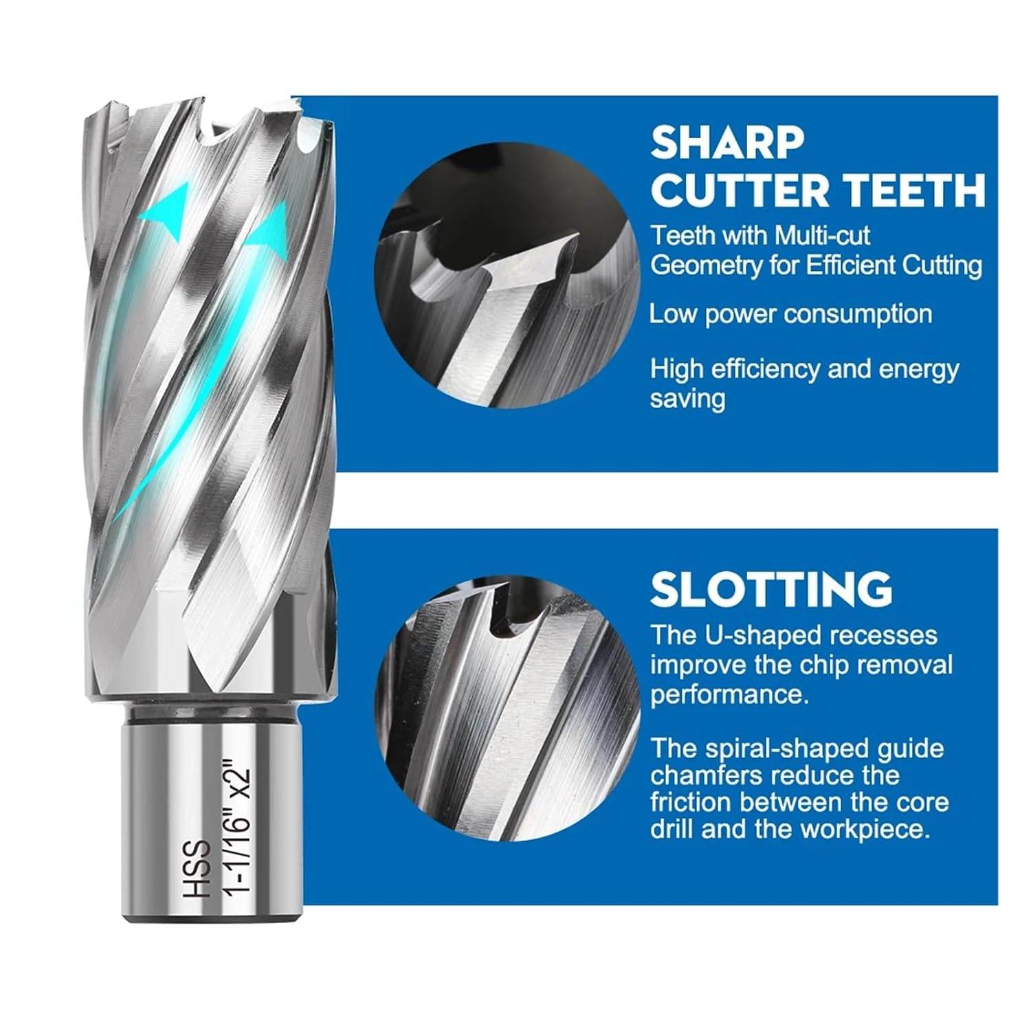 7pcs HSS Core Drill Bit Annular Cutter