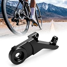 Rear Disc Brake Adapter for Horizontal Dropout Frames, Reinforced Aluminum Disc Brake Caliper Conversion Mount Bracket, Compatible with Most MTB & Road Horizontal Dropout Frames Black