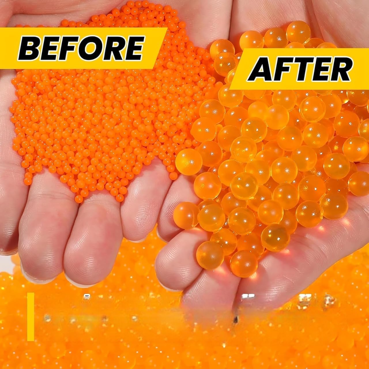 MTRXX Orange Gel Balls Home Decor & Plant Decor USE Wedding Home Decoration 10000 Pcs (Approx)