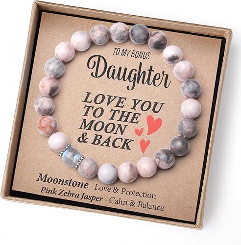 Vista 7 de Regalos de Navidad para hija, nieta, sobrina, amor, protección, pulsera de cristal natural con significado, regalos hechos a mano