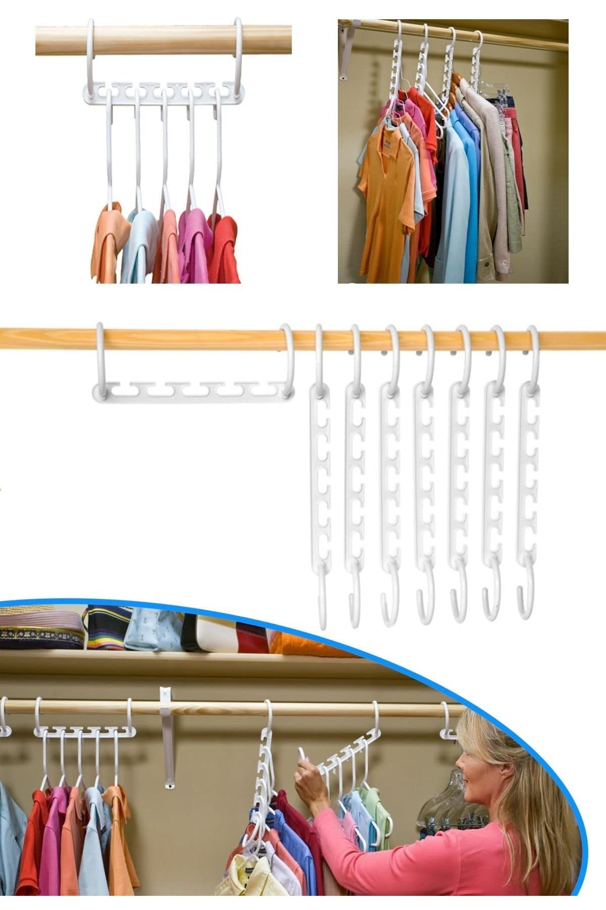 Askı Sihirbazı Wonder Hanger 8li