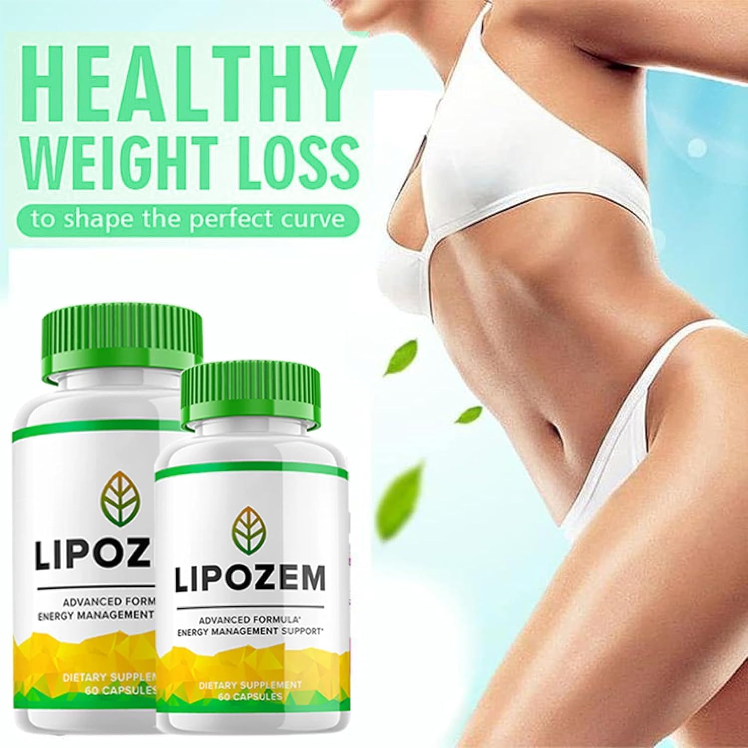 Générique Capsules lipo-zems, supplément de Formule avancée Lipozem, sans Gluten, ingrédients 100% naturels, capsulas pour Femmes et Hommes (60 Capsules),One Size