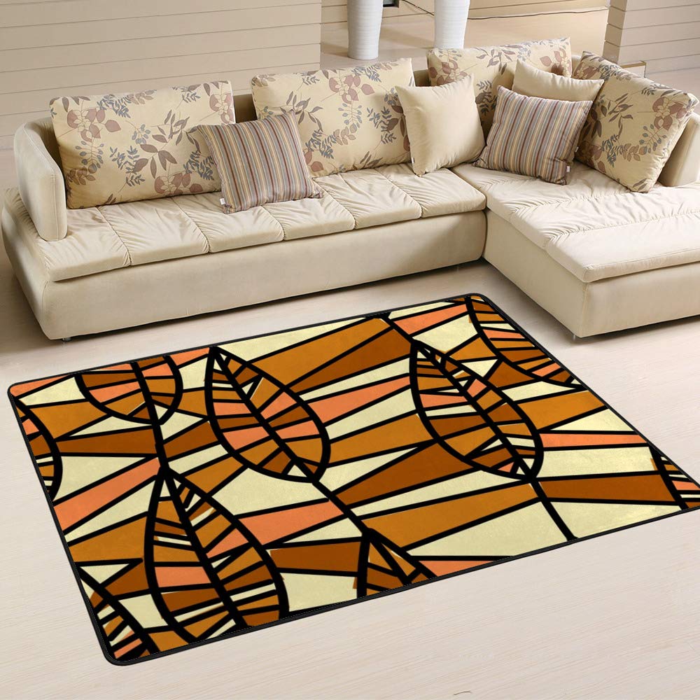 Tapis facile à nettoyer velours corail Ruchen pour salon et chambre sans contrainte d'entretien