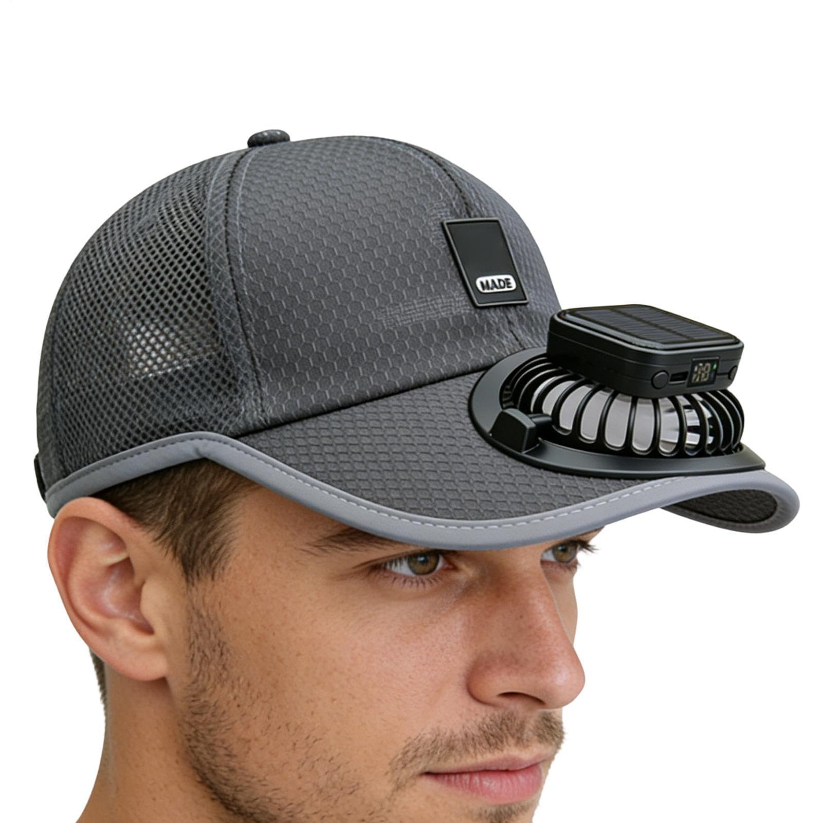 Genérico Sombrero con Ventilador Solar | Cargador USB Gorra de Viento de Ala Ancha,Sombrero Solar con Ventilador - para Actividades al Aire Libre, Playa, Campamento, Senderismo, Jardinería, Trabajo