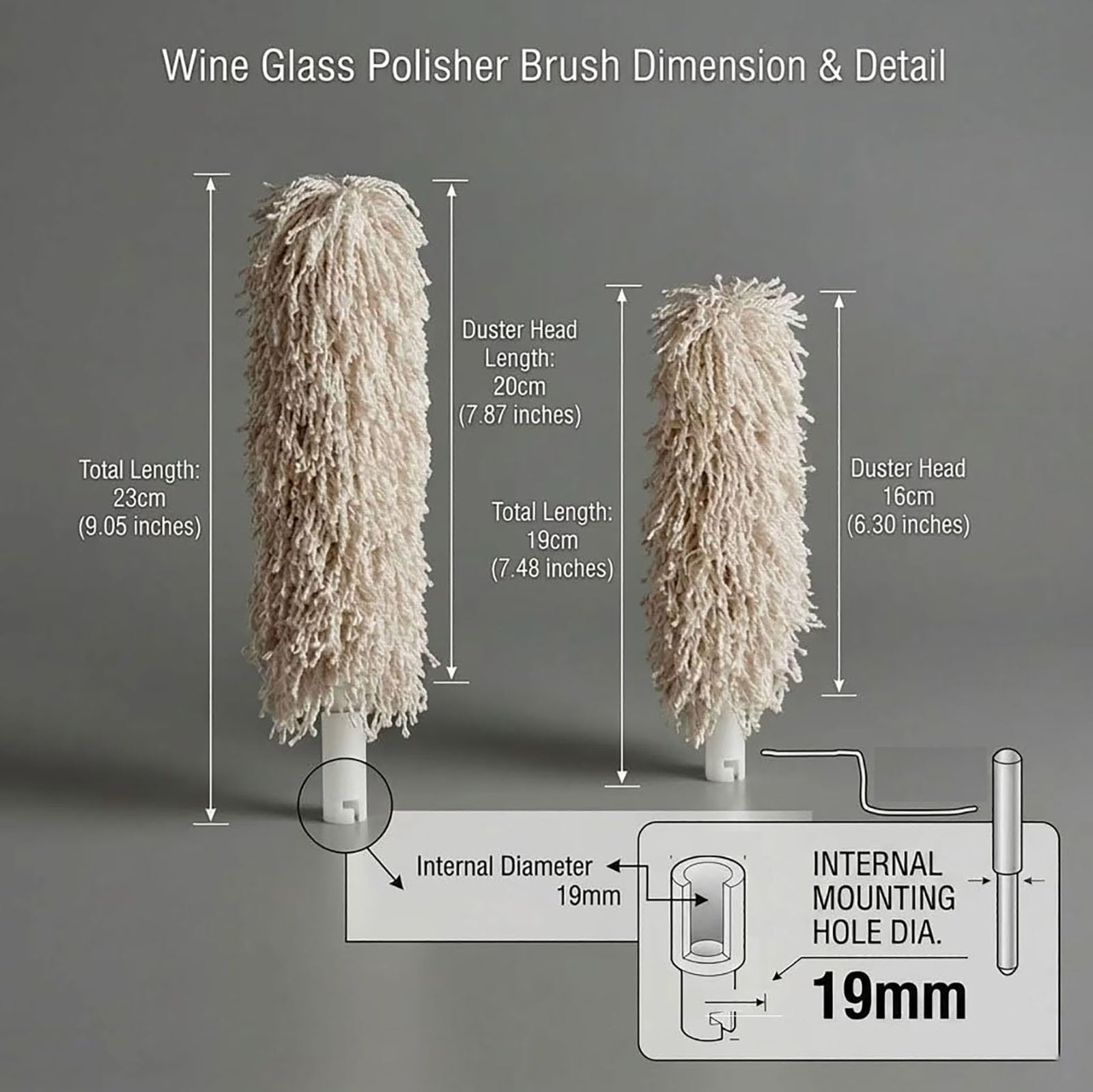 Lucidatrice elettrica per calici da Vino – Spazzole elettriche, asciugatore Automatico, spazzole Professionali,8Piece Brush Set