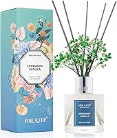 Vista 31 de Airkeep Juego de difusor de varillas – 3.38 onzas líquidas (3.4 fl oz), difusor de aroma de bambú para el hogar, incluye 8 varillas difusoras