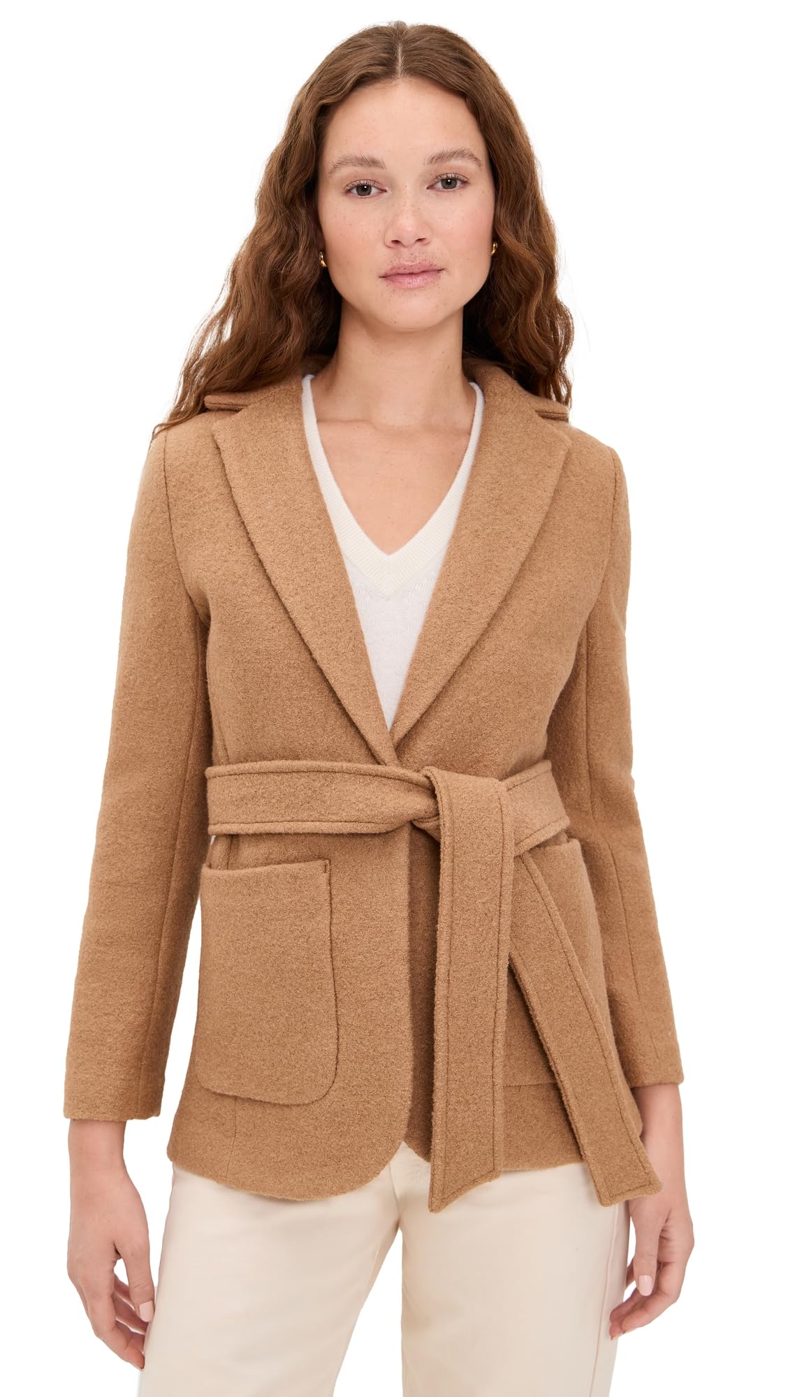 Marea Womens Boiled Wool Blazer