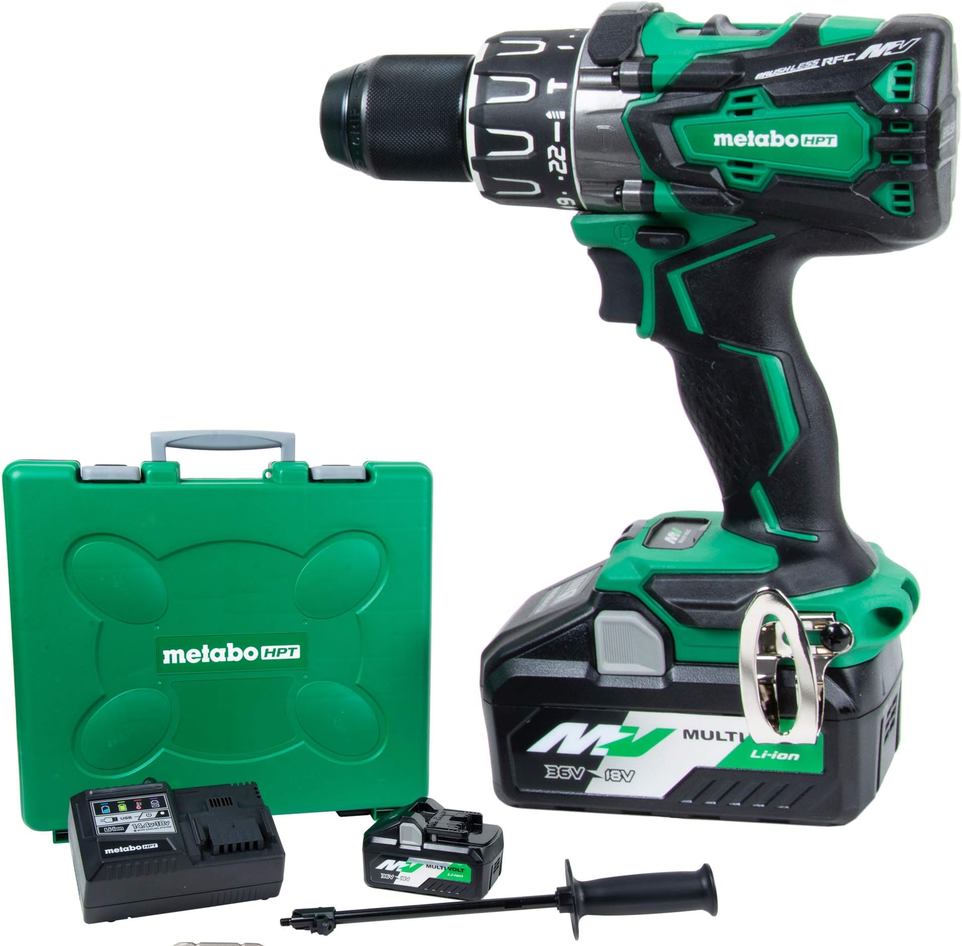 Metabo HPT 18V Cordless Brushless Hammer Drill, Tool Only No Battery